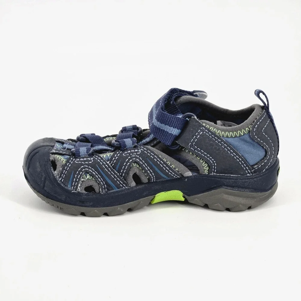 Merrell Hydro H2O Hiker Blue Lime Waterproof Kids Trail Sandals Shoes Size 9M